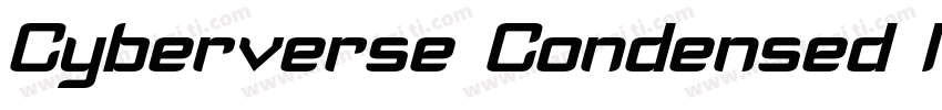 Cyberverse Condensed Italic字体转换